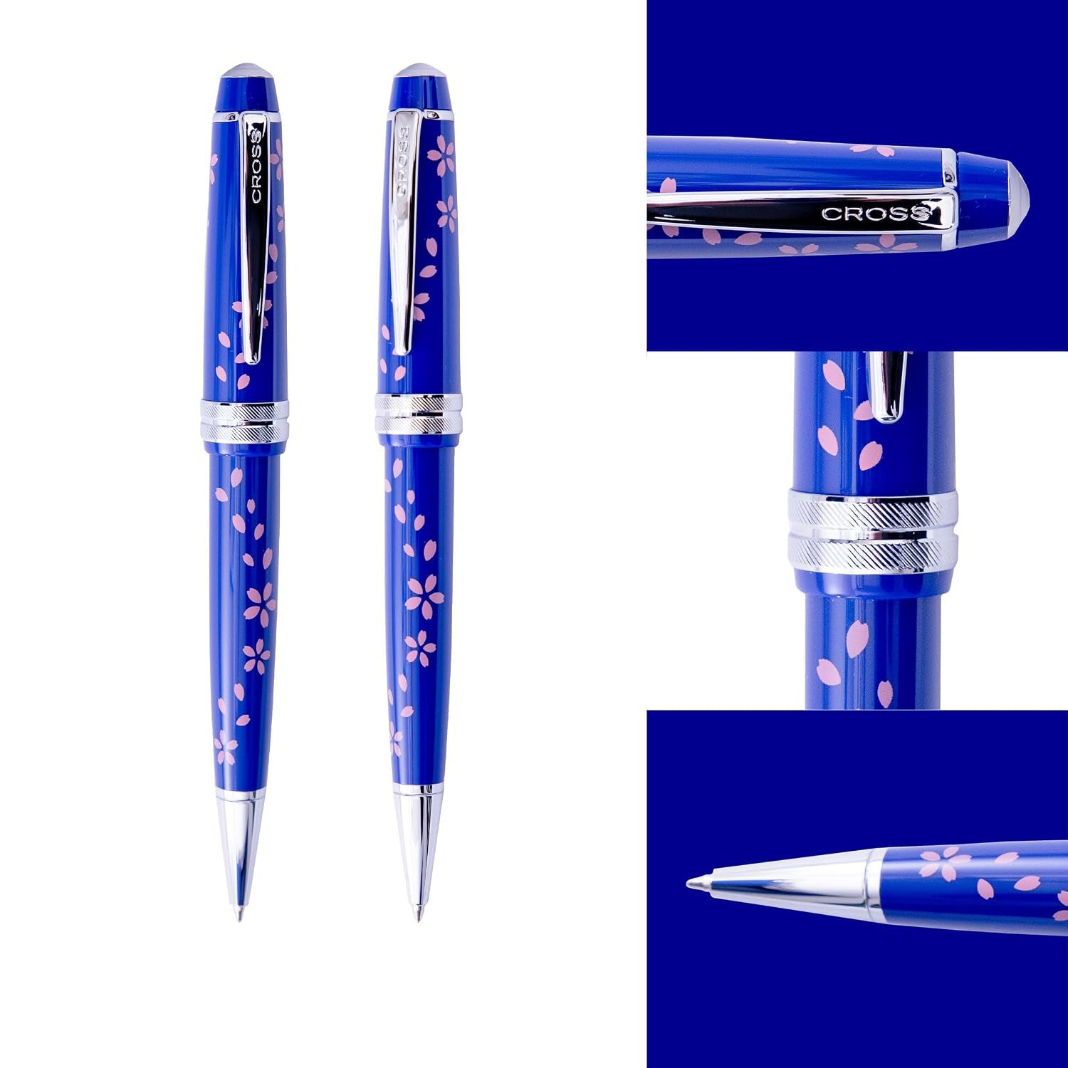 Cross Bailey Light Cherry Blossom Glossy Blue CT Ballpoint Pen AT0742-16