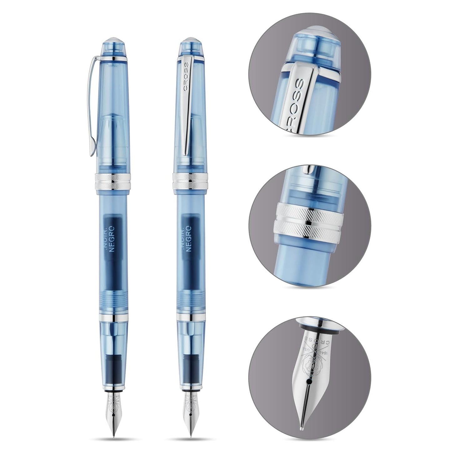 Cross Bailey Light Translucent Navy Blue CT Fountain Pen