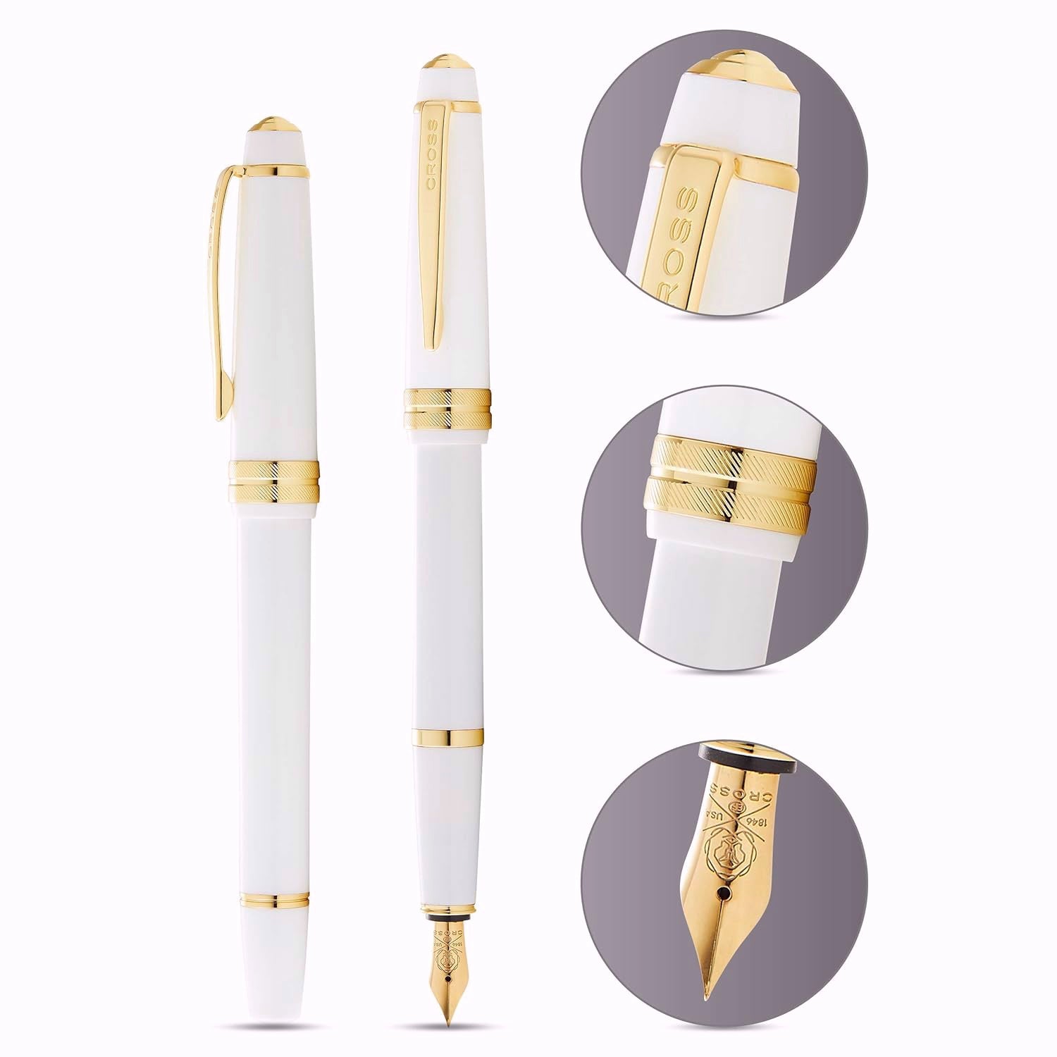 Cross Bailey Light White GT Fountain Pen