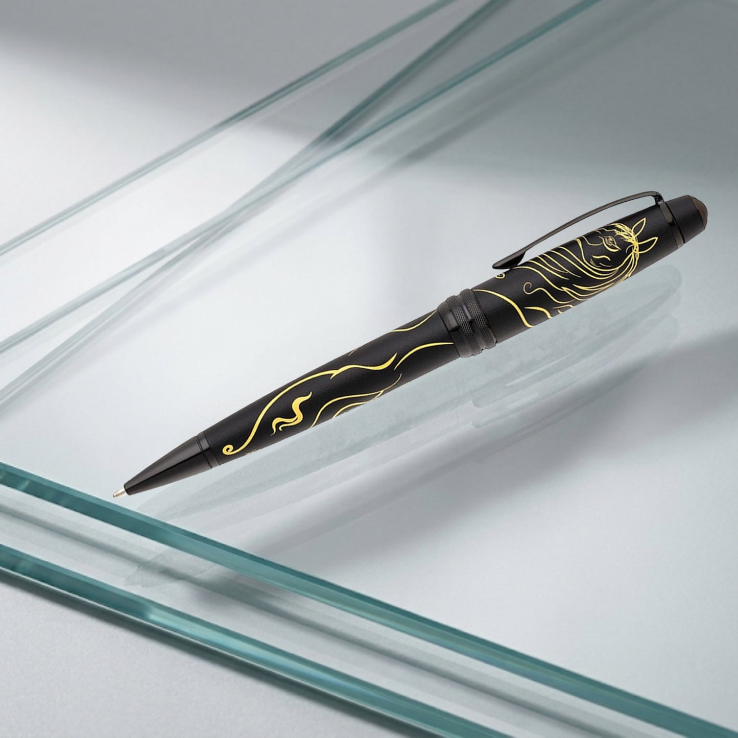 Cross Bailey Zodiac Year of the Horse Matte Black PVD Ballpoint Pen AT0452-26 (Special Edition)