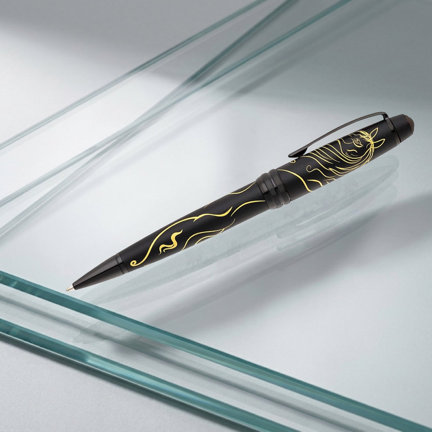 Cross Bailey Zodiac Year of the Horse Matte Black PVD Ballpoint Pen AT0452-26 (Special Edition)