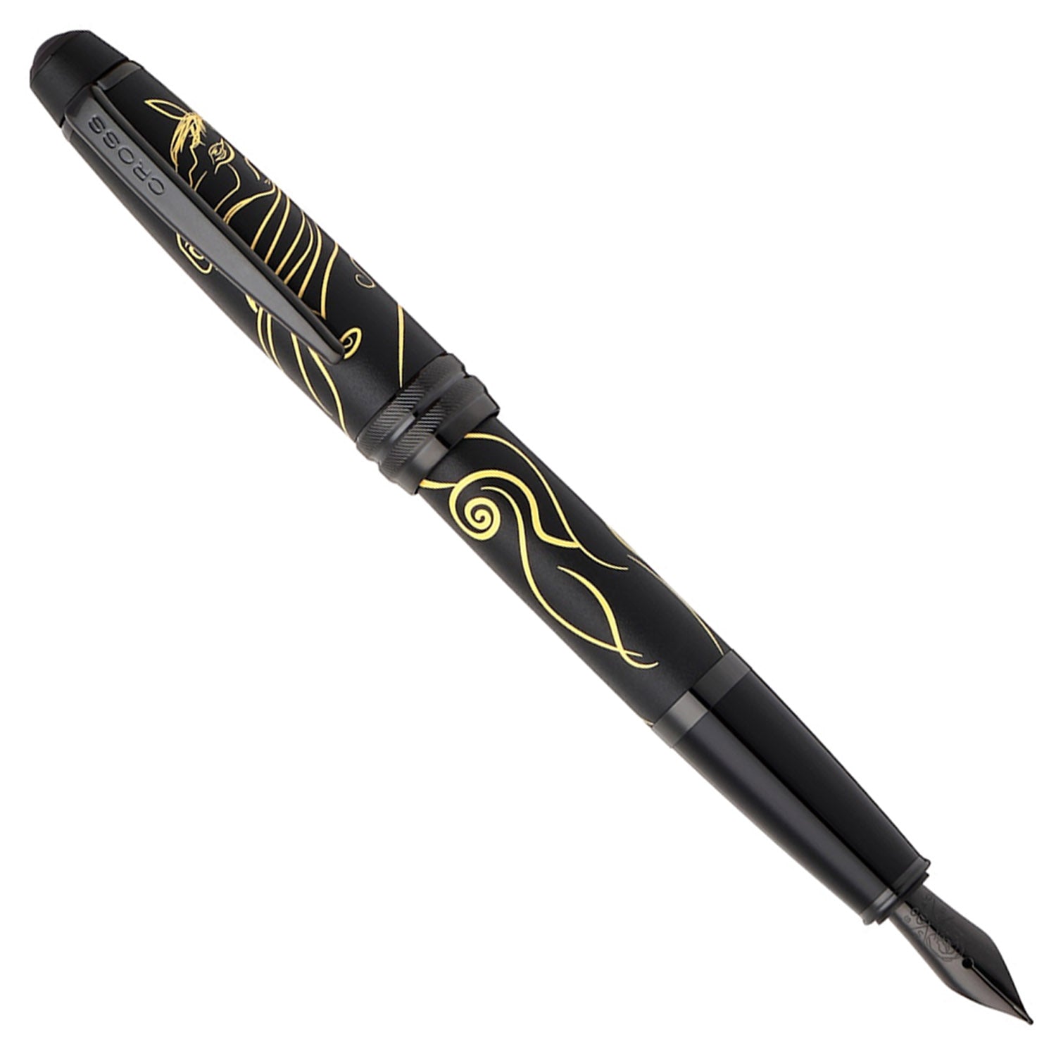 Cross Bailey Zodiac Year of the Horse Matte Black PVD Fountain Pen (Special Edition) 