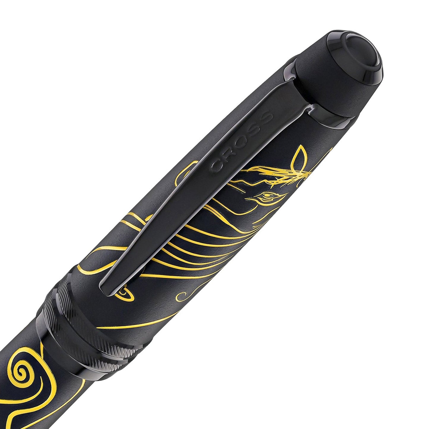 Cross Bailey Zodiac Year of the Horse Matte Black PVD Fountain Pen (Special Edition) 