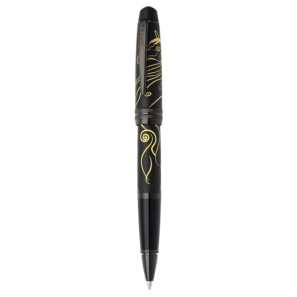 Cross Bailey Zodiac Year of the Horse Matte Black PVD Roller Ball Pen AT0455-26 (Special Edition)