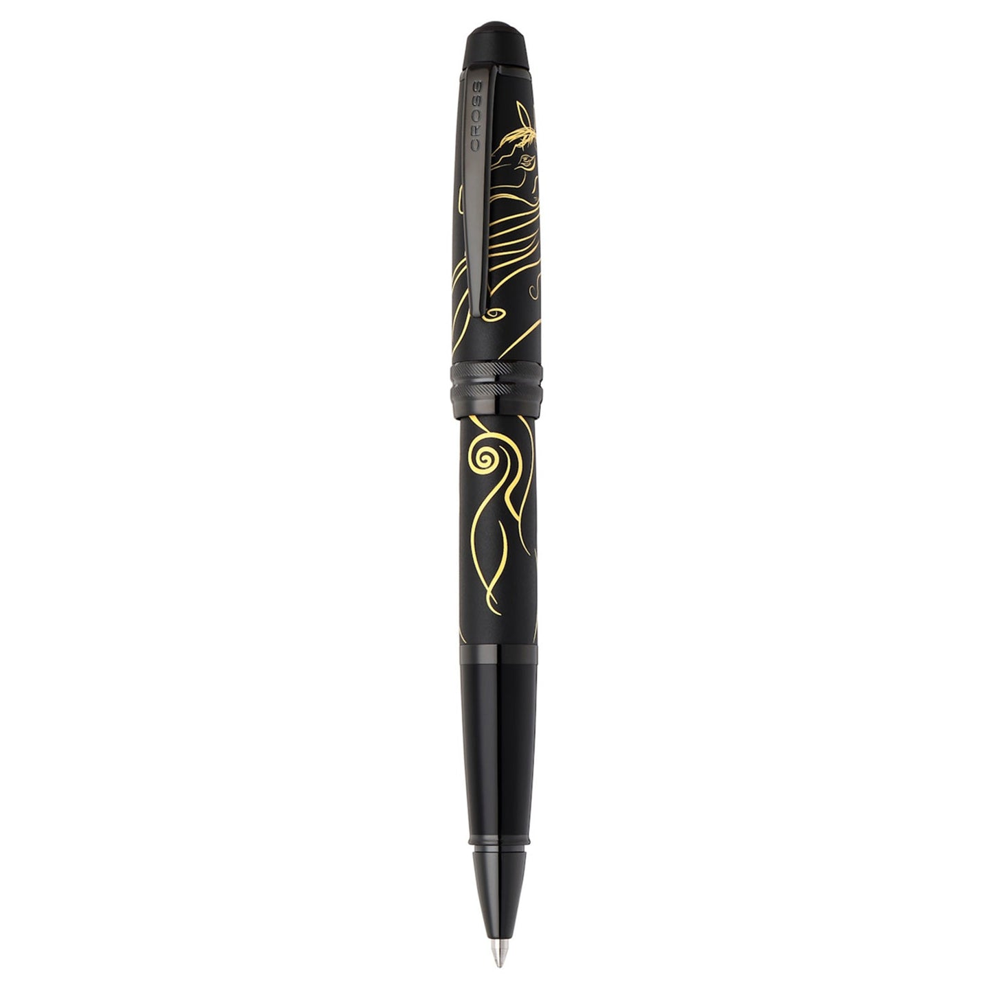 Cross Bailey Zodiac Year of the Horse Matte Black PVD Roller Ball Pen AT0455-26 (Special Edition)