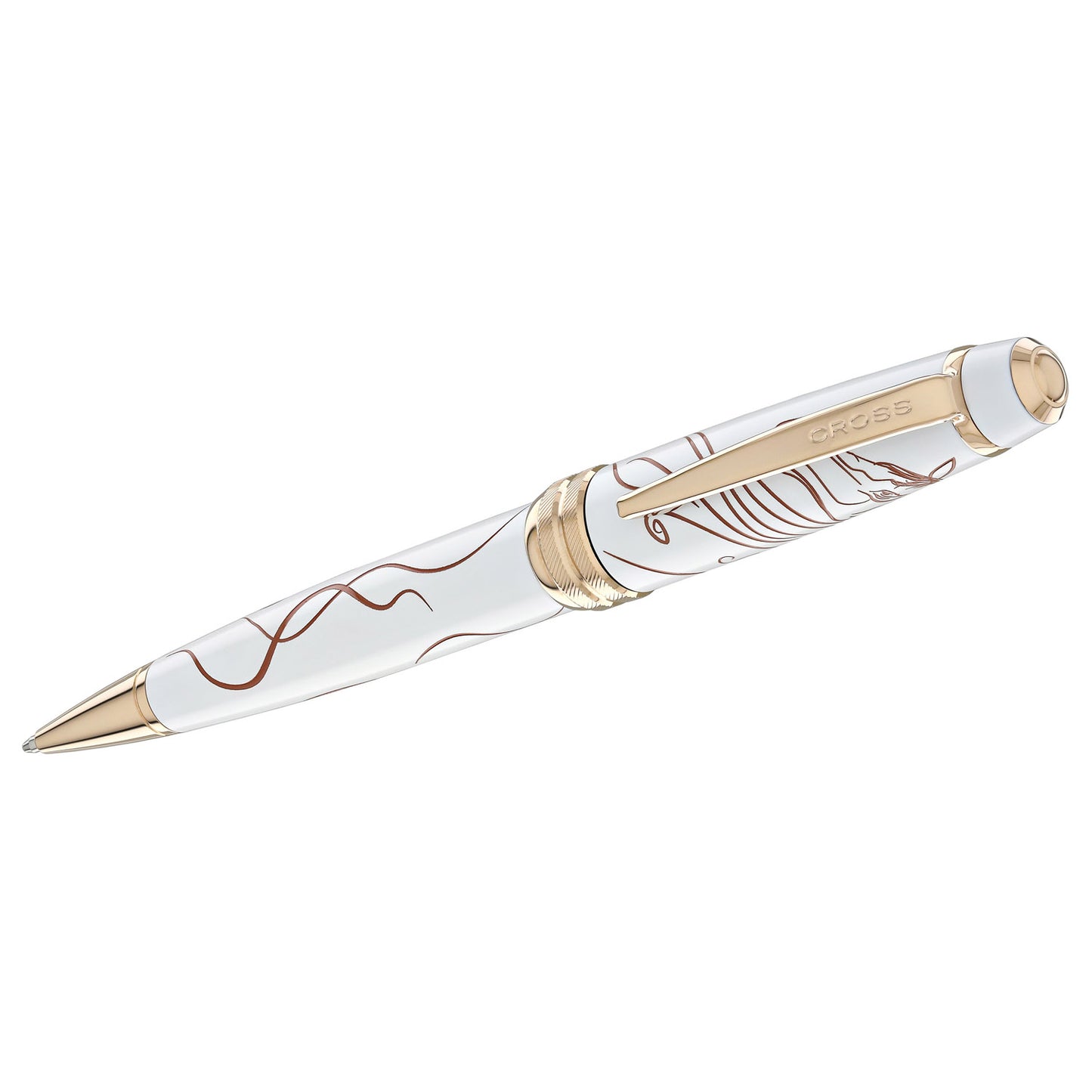 Cross Bailey Zodiac Year of the Horse White RGT Ballpoint Pen AT0452-25 (Special Edition)