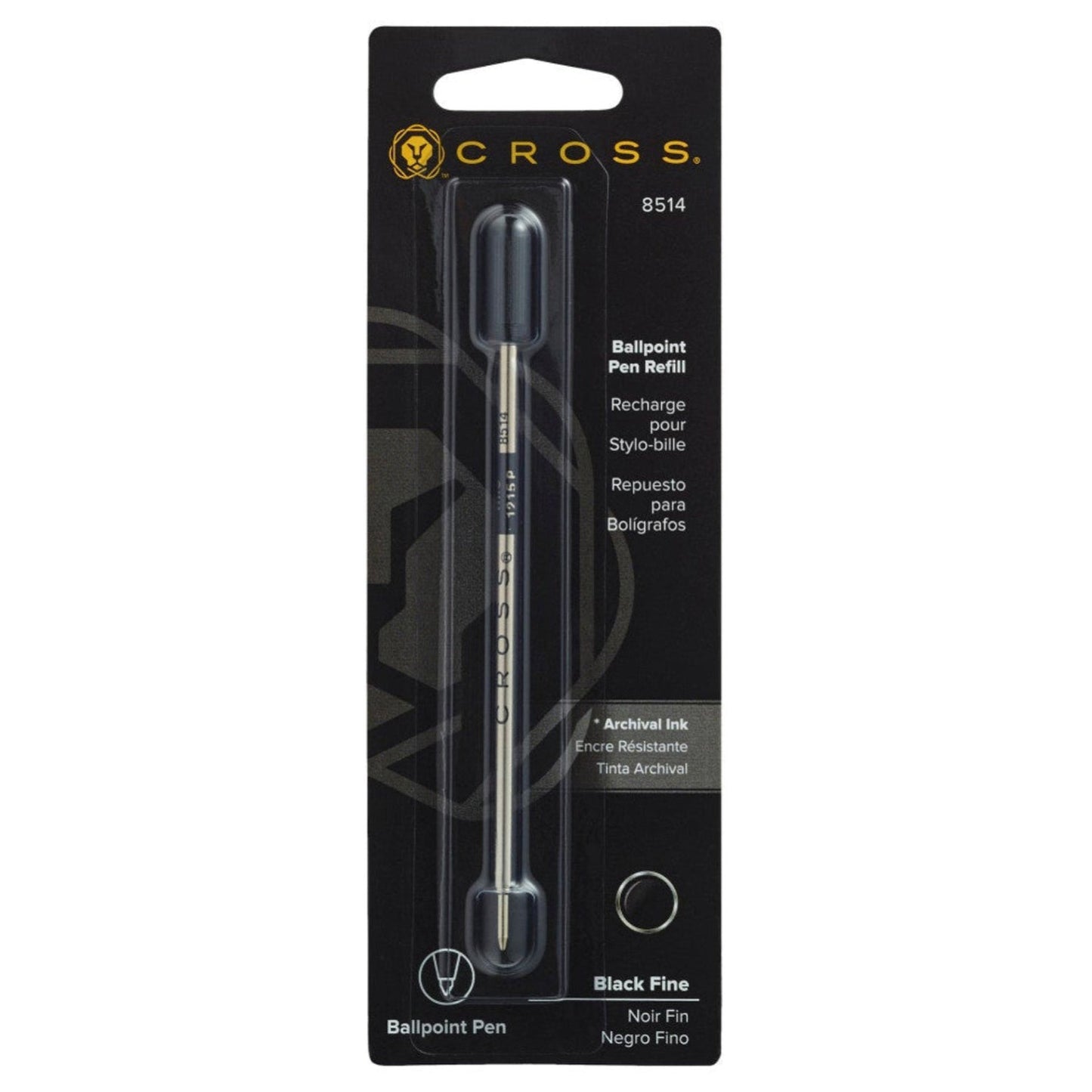 Cross Ballpoint Pen Refill (Black - F) 8514