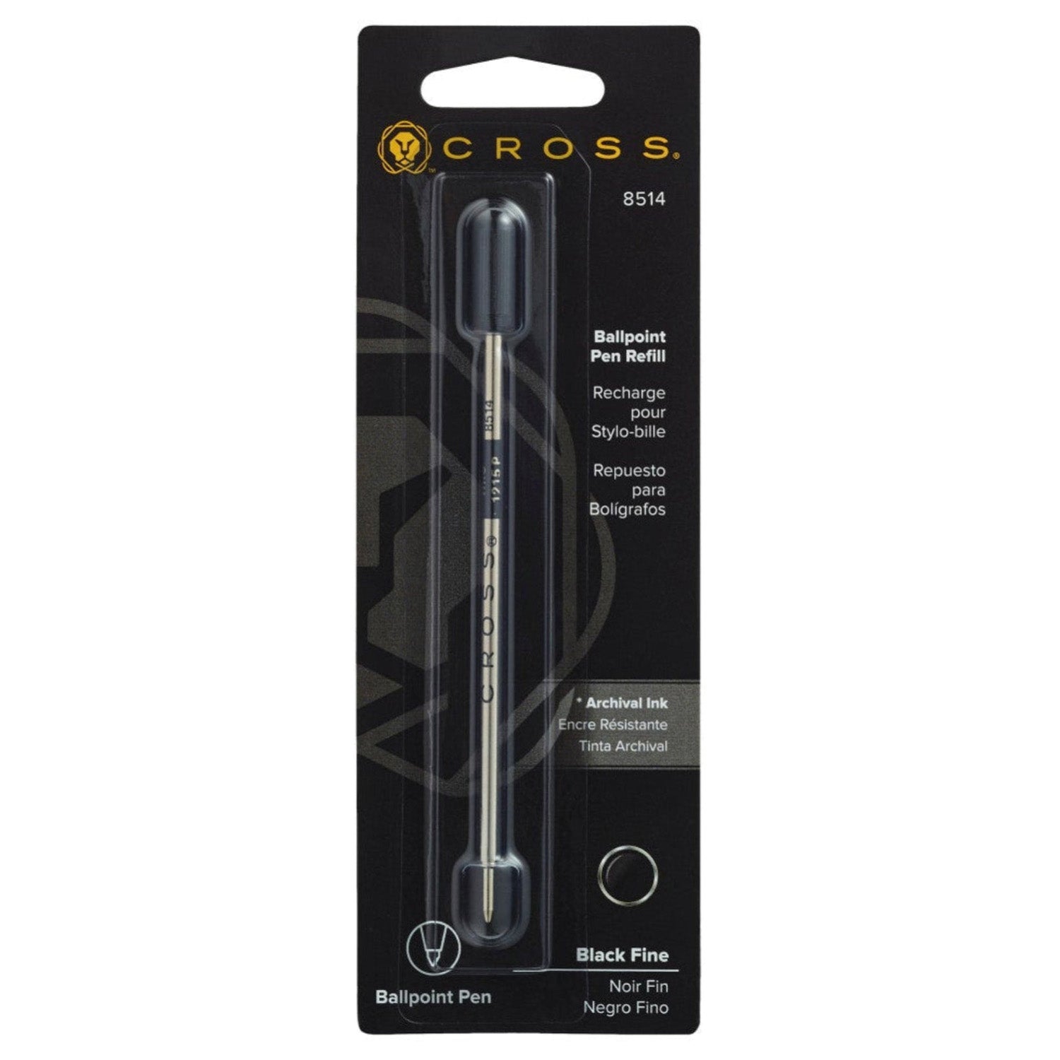 Cross Ballpoint Pen Refill (Black - F) 8514