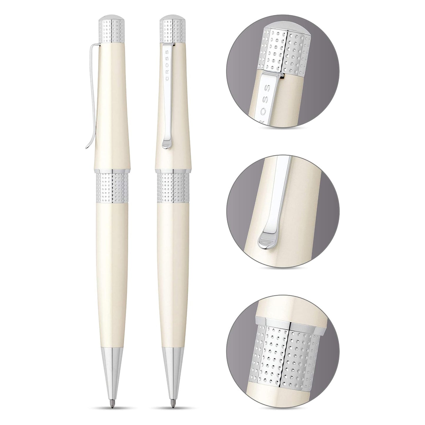 Cross Beverly White CT Ballpoint Pen AT0492-2