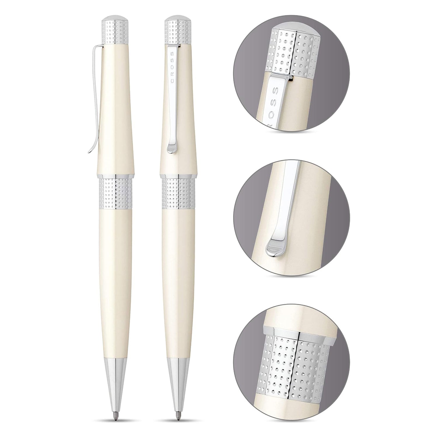 Cross Beverly White CT Ballpoint Pen AT0492-2