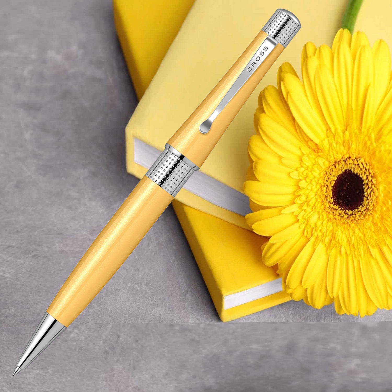 Cross Beverly Sunrise Yellow CT Ballpoint Pen AT0492-20
