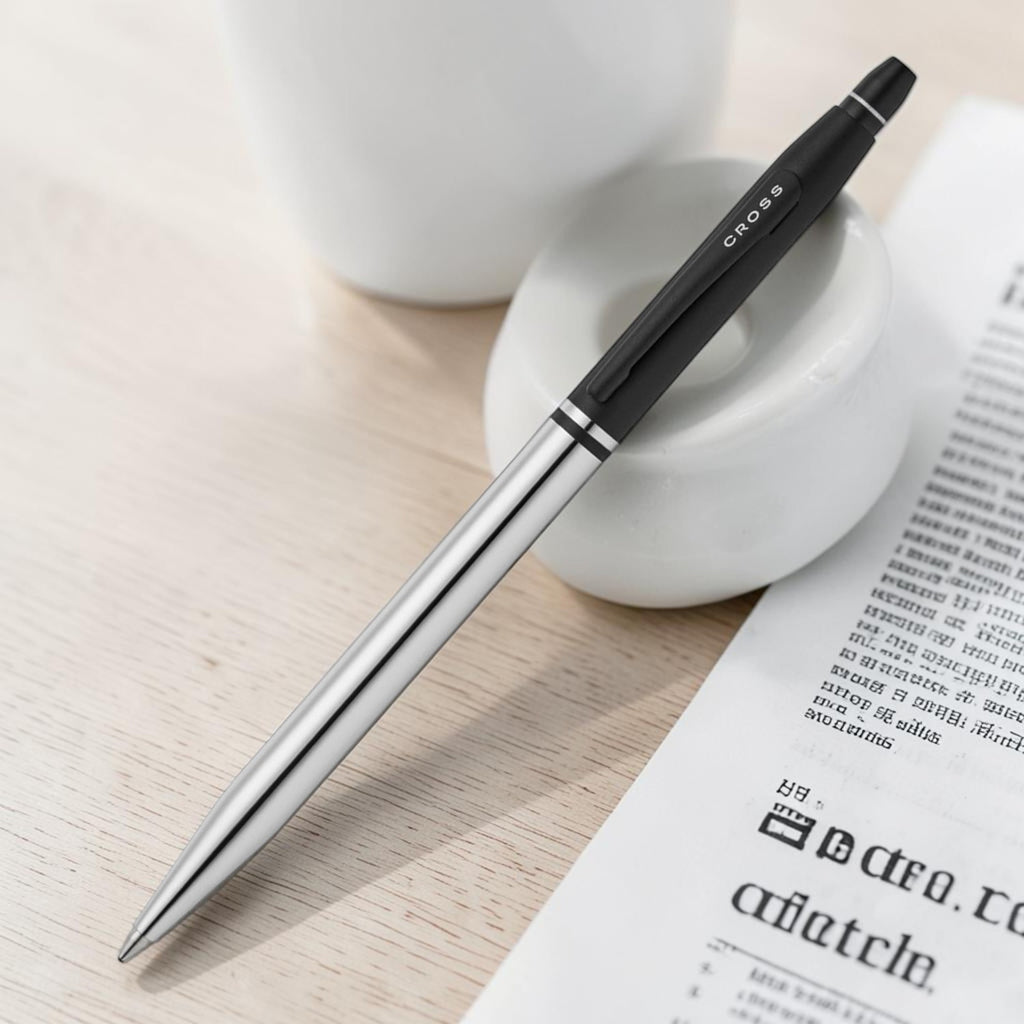Cross Click Tuxedo Chrome PVD Ballpoint Pen AT0622-123