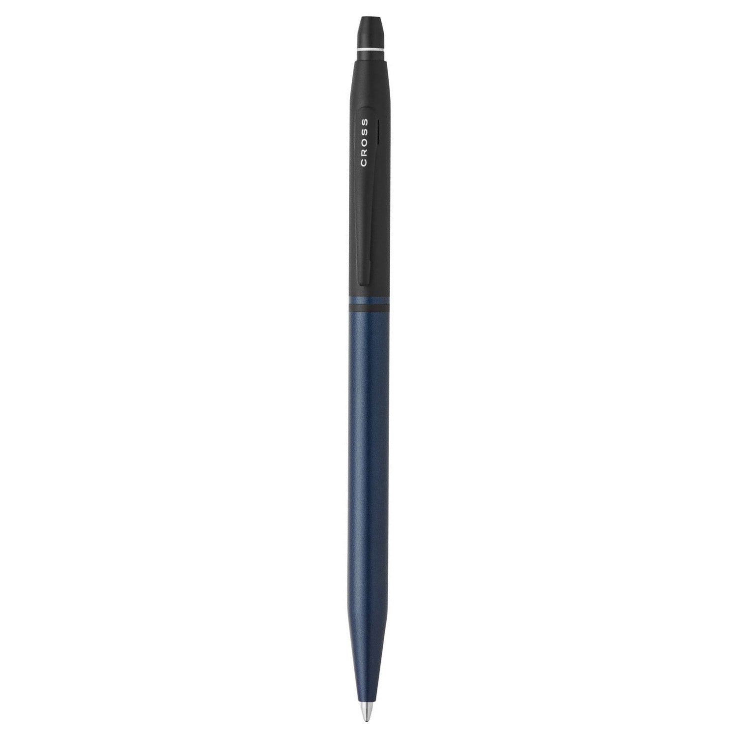 Cross Click Tuxedo Satin Metallic Blue PVD Ballpoint Pen AT0622-124