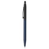 Cross Click Tuxedo Satin Metallic Blue PVD Ballpoint Pen AT0622-124