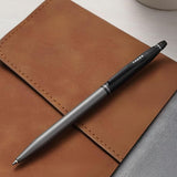 Cross Click Tuxedo Satin Metallic Gray PVD Ballpoint Pen AT0622-127