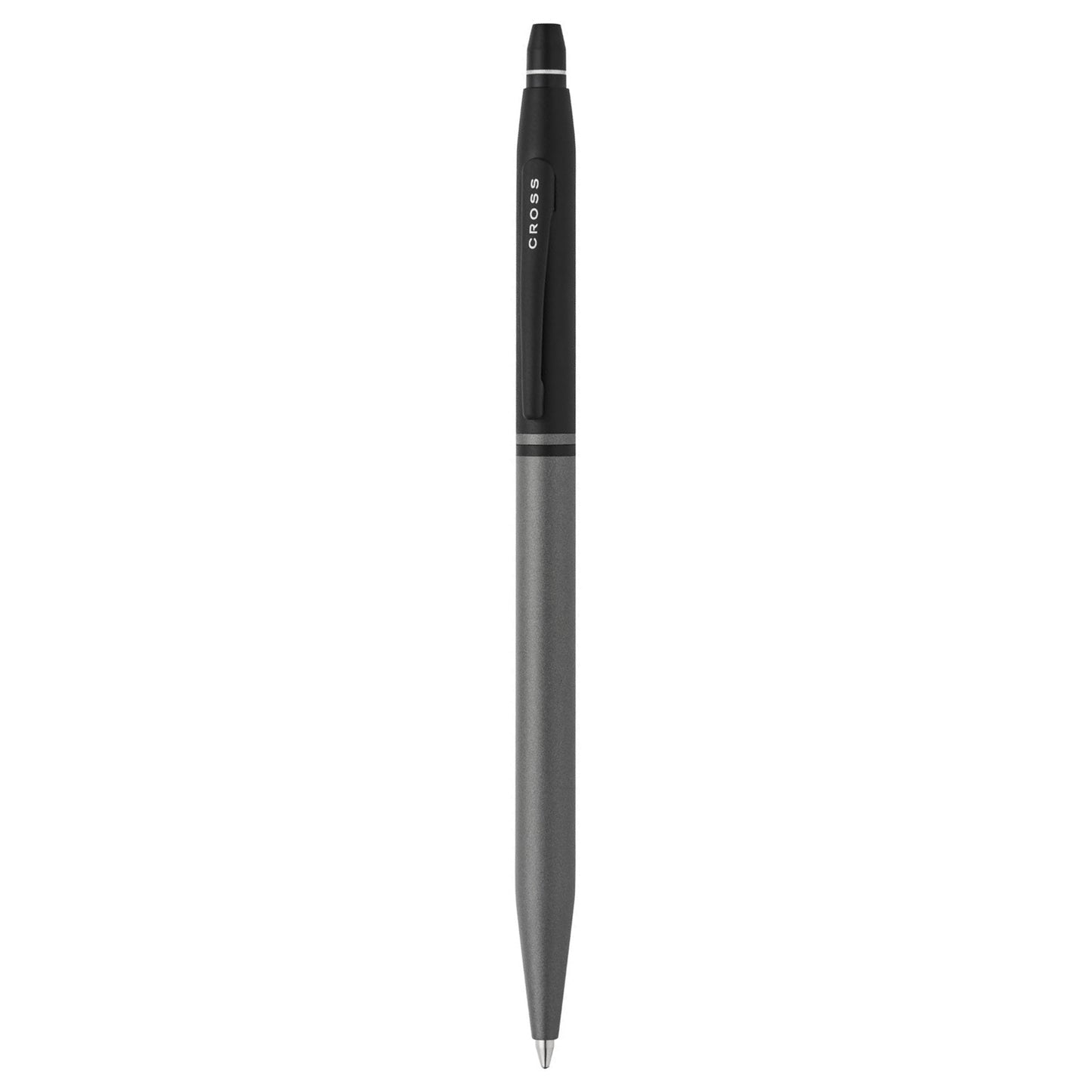 Cross Click Tuxedo Satin Metallic Gray PVD Ballpoint Pen AT0622-127