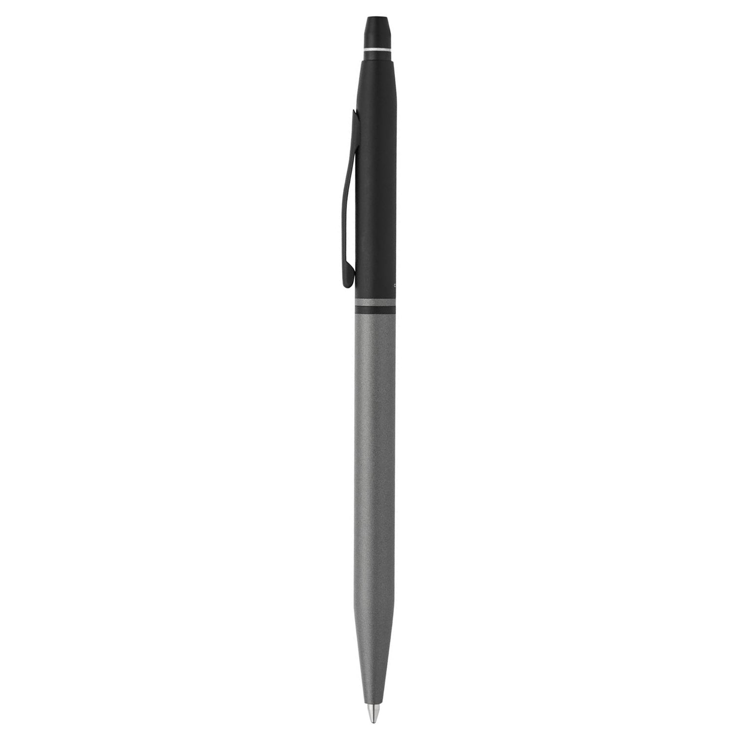 Cross Click Tuxedo Satin Metallic Gray PVD Ballpoint Pen AT0622-127
