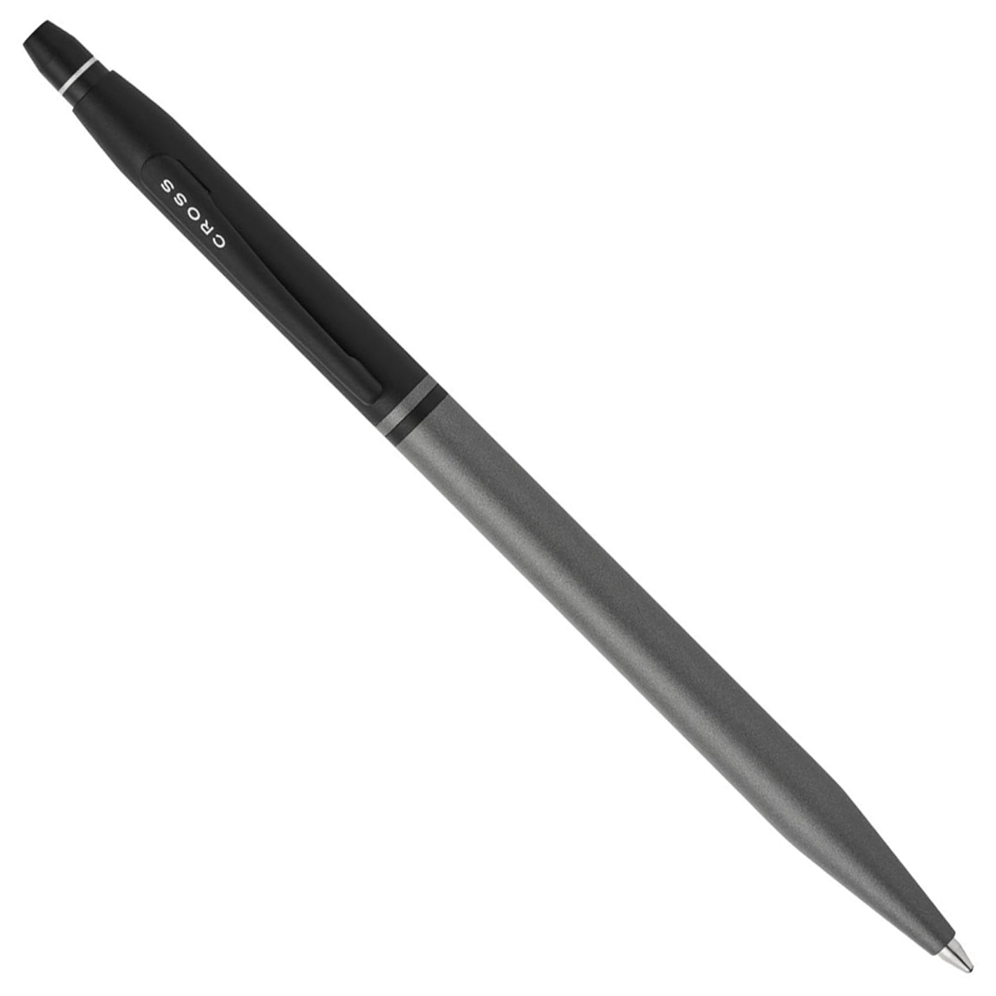 Cross Click Tuxedo Satin Metallic Gray PVD Ballpoint Pen AT0622-127
