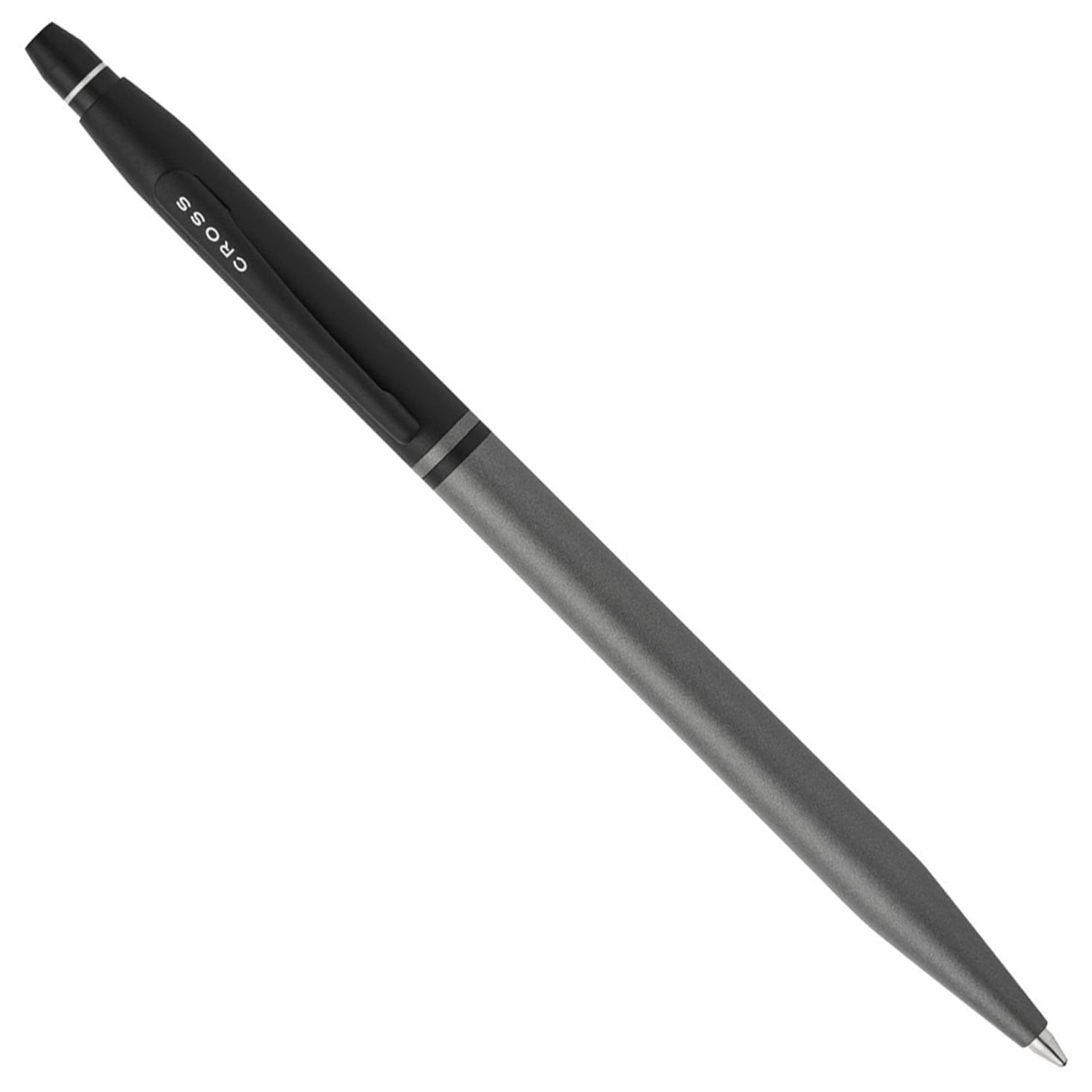 Cross Click Tuxedo Satin Metallic Gray PVD Ballpoint Pen AT0622-127