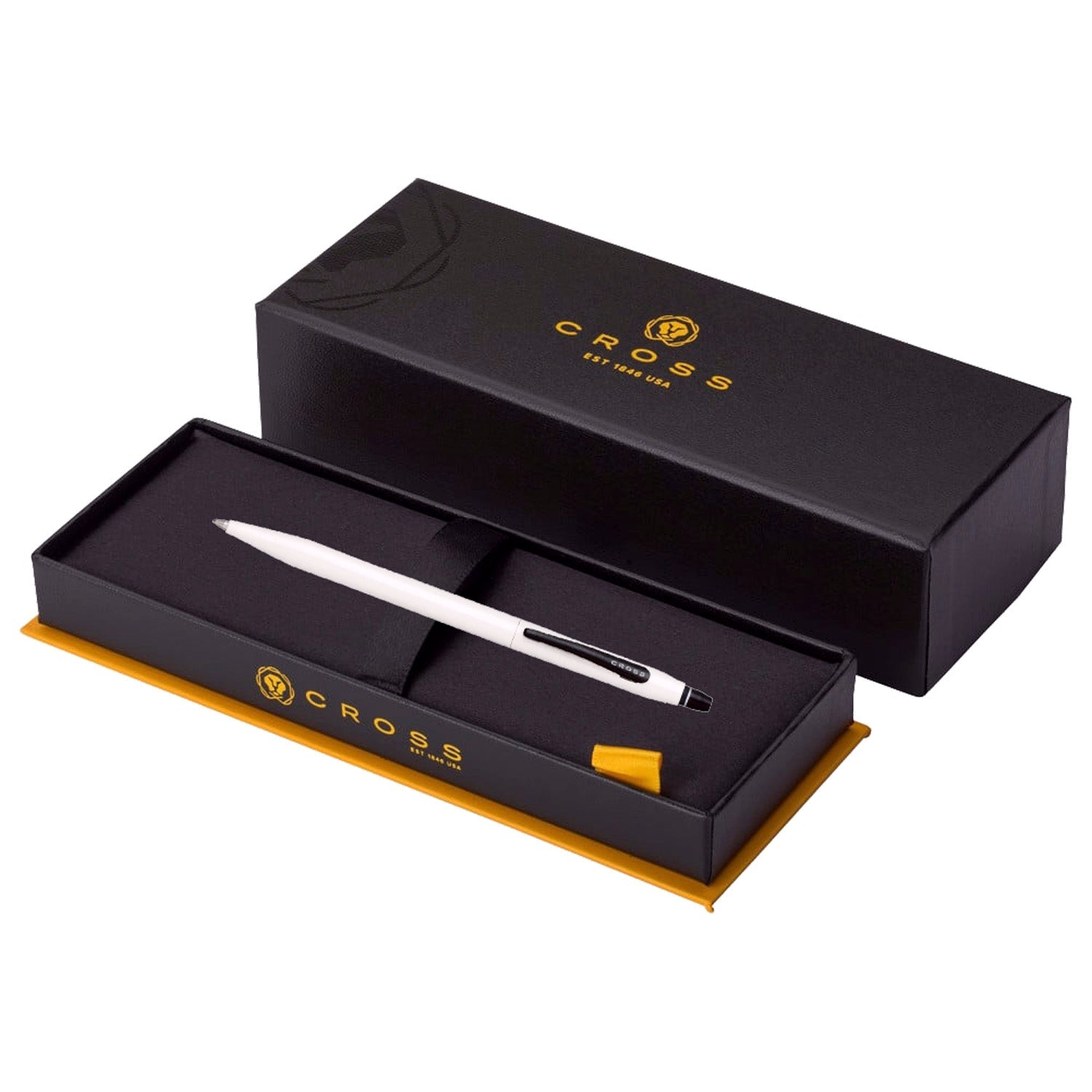 Cross Click Pearlescent White Roller Ball Pen AT0625-3