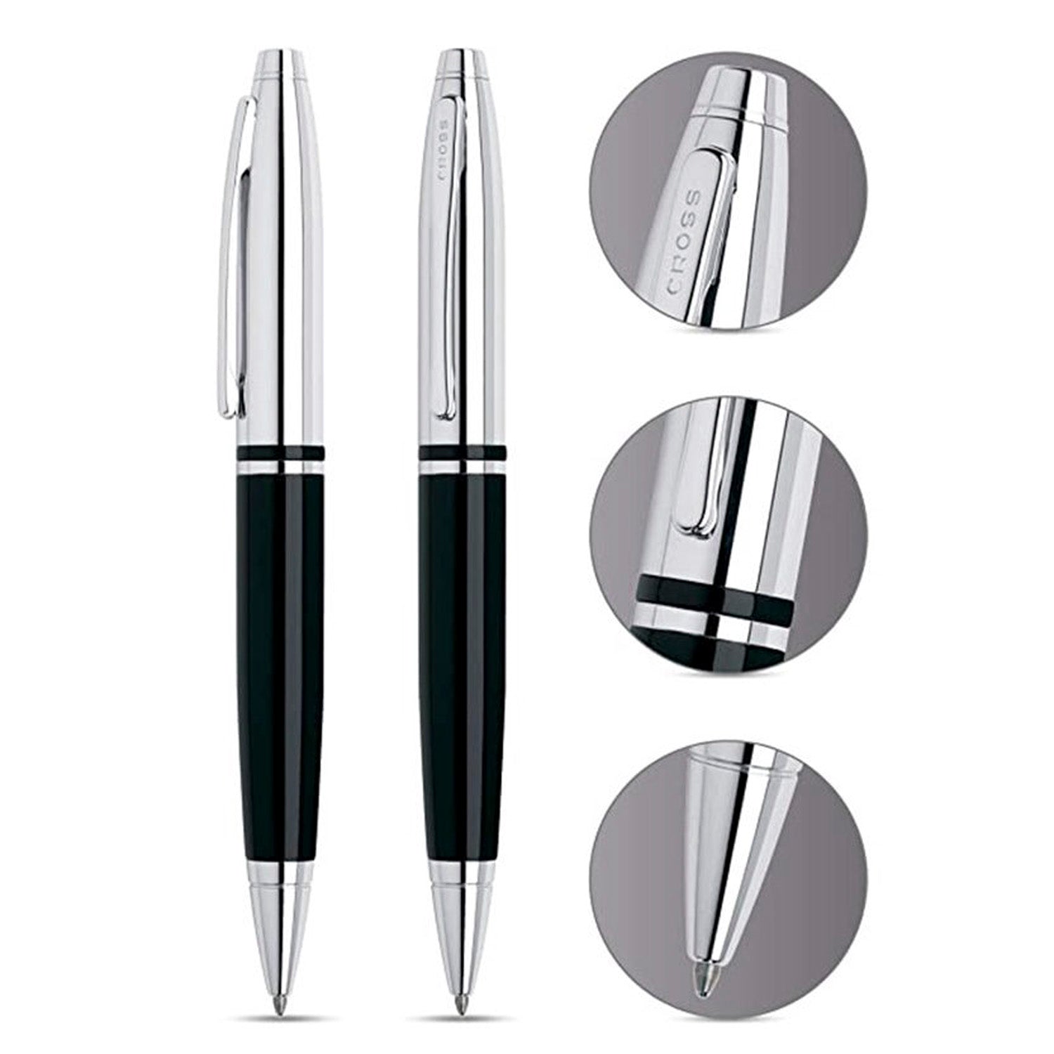 Cross Calais Black/Chrome CT Ballpoint Pen AT0112-2