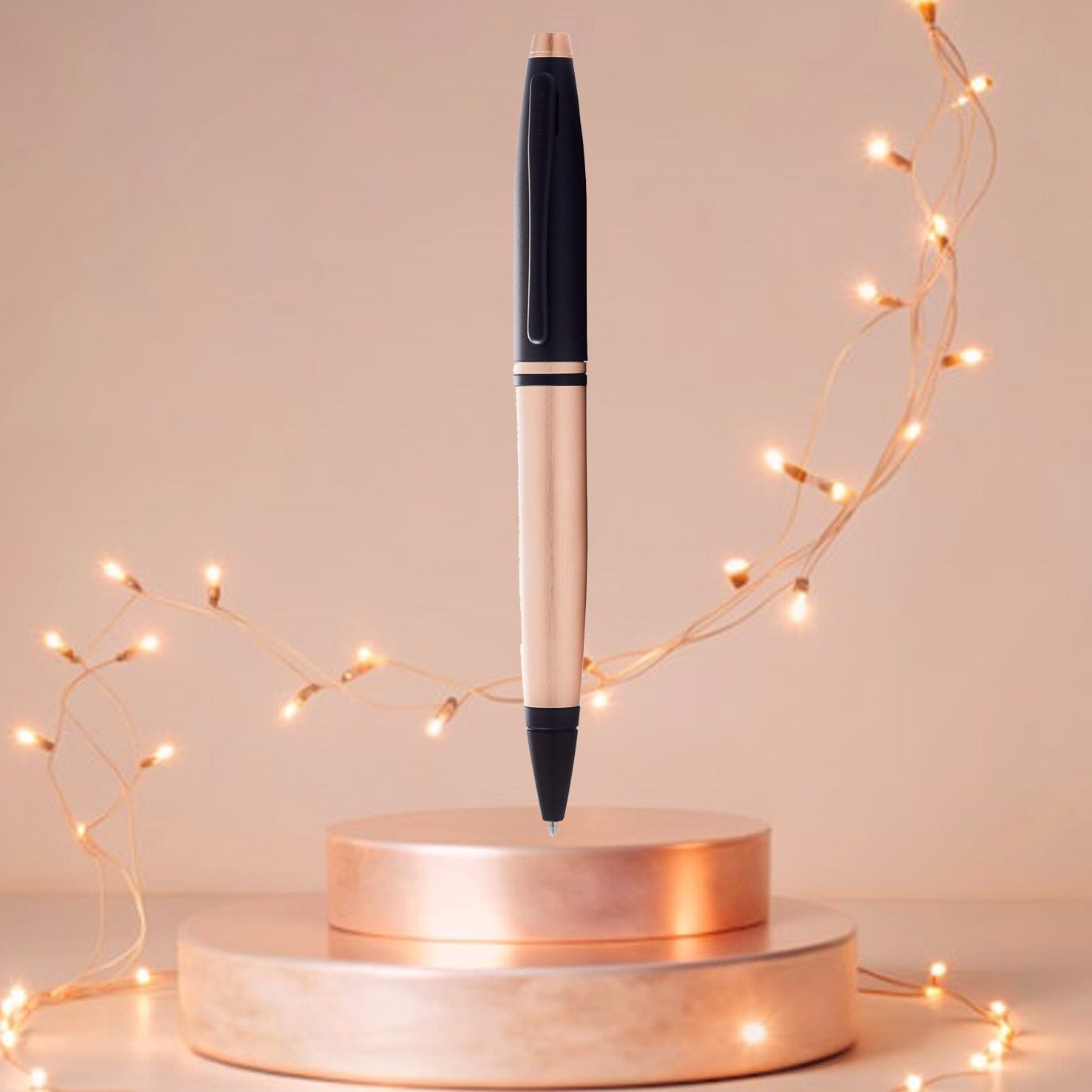 Cross Calais Rose Gold/Black Ballpoint Pen AT0112-27