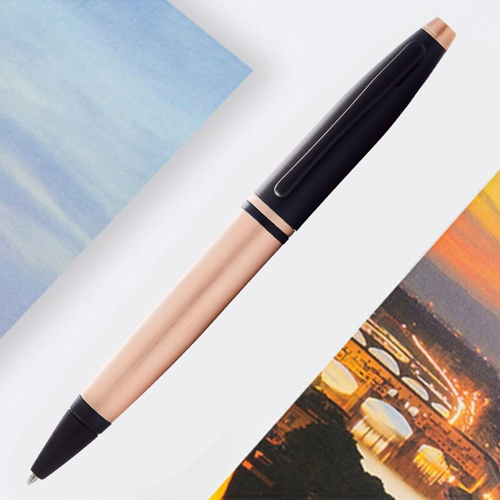 Cross Calais Rose Gold/Black Ballpoint Pen AT0112-27