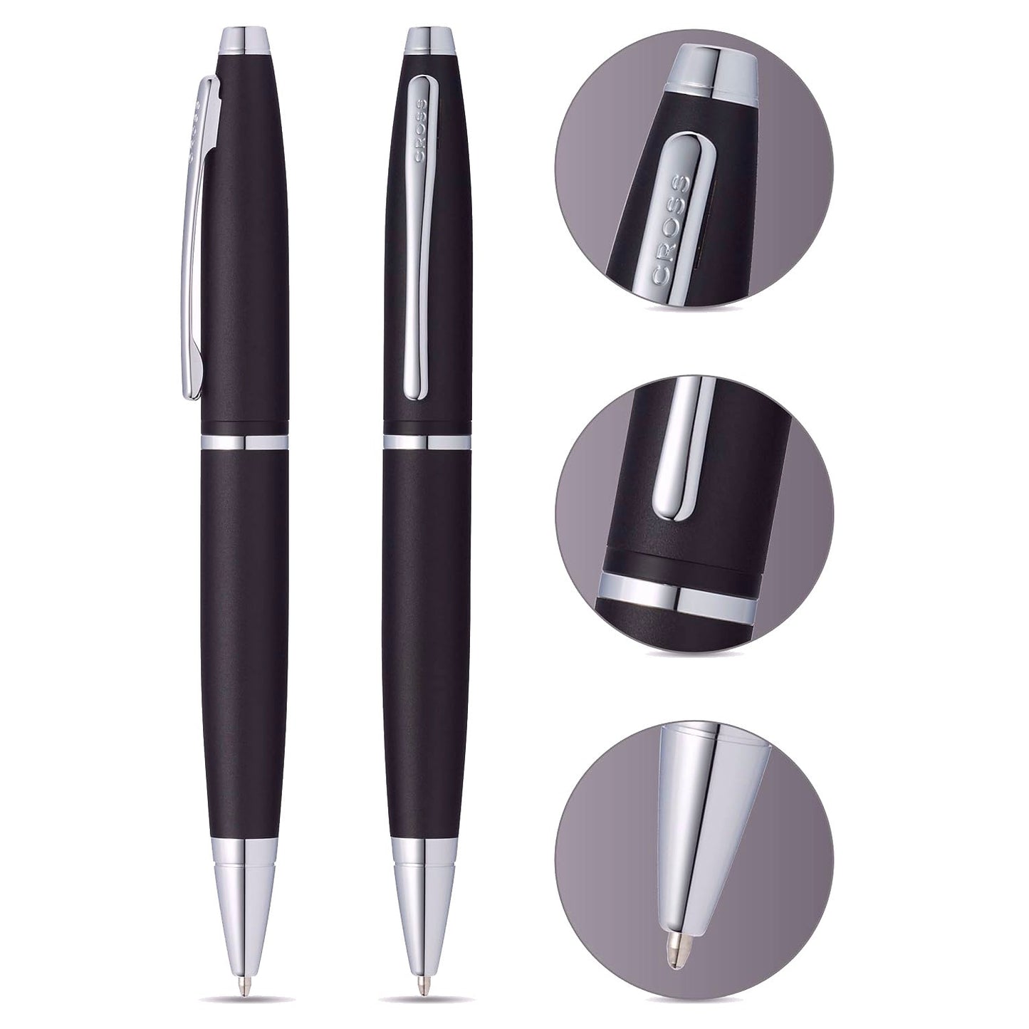 Cross Calais Matte Black CT Ballpoint Pen AT0112-14