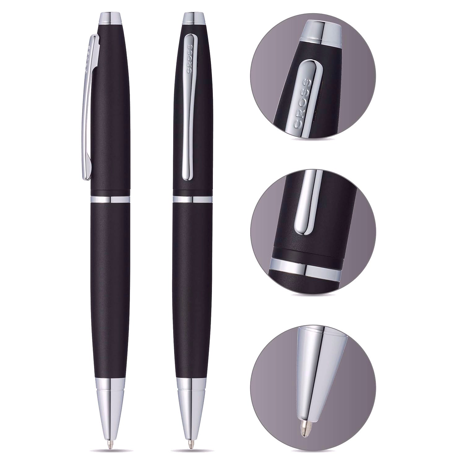 Cross Calais Matte Black CT Ballpoint Pen AT0112-14