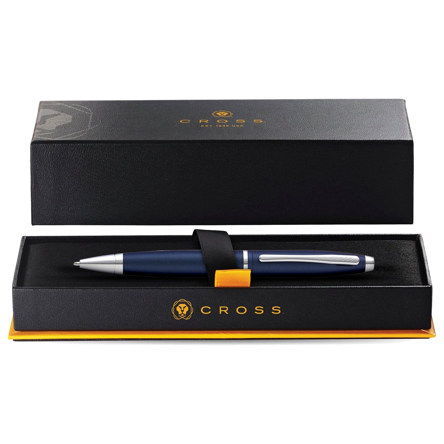 Cross Calais Matte Metallic Midnight Blue CT Ballpoint Pen AT0112-18
