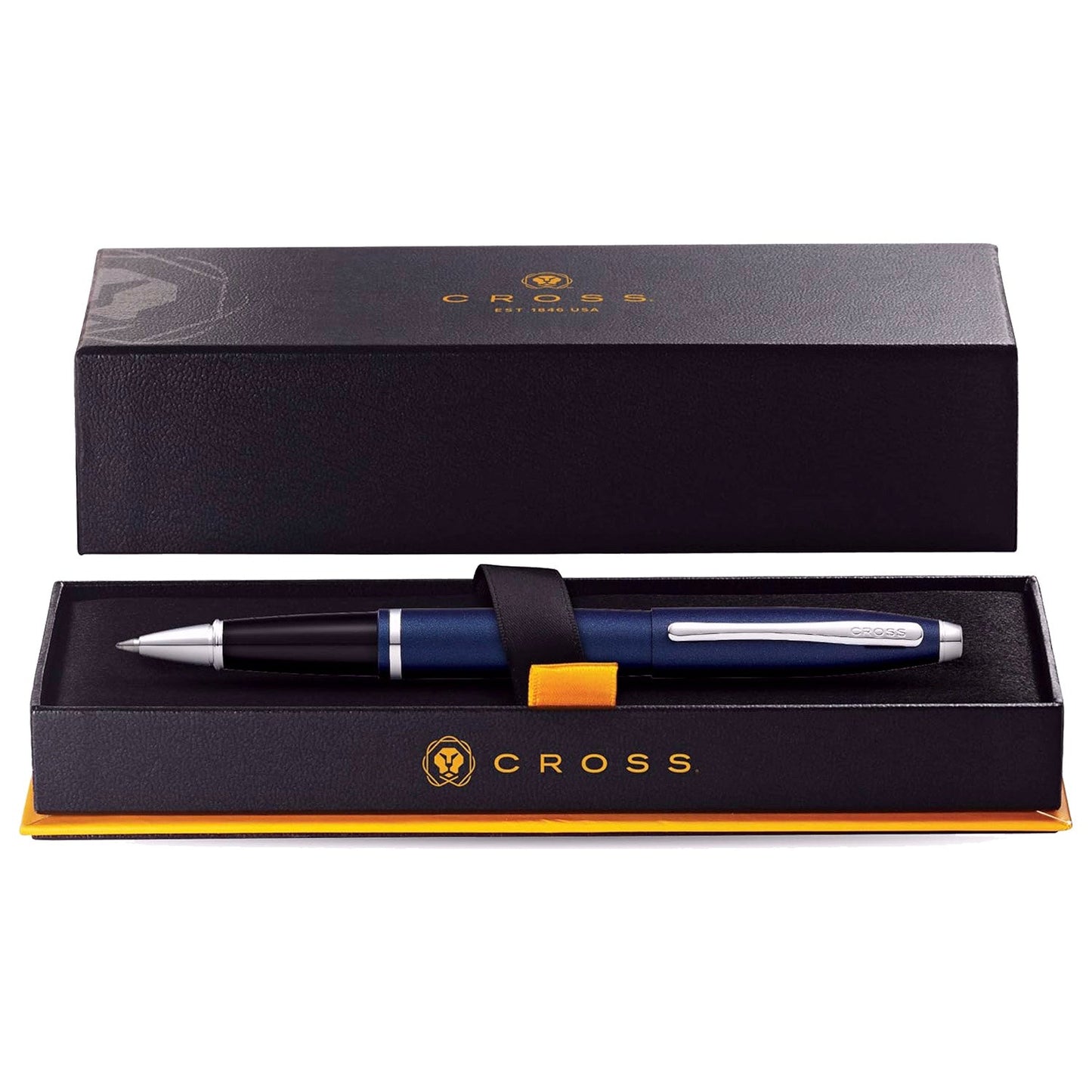 Cross Calais Matte Metallic Midnight Blue CT Roller Ball Pen AT0115-18