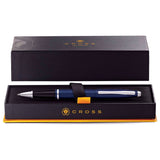 Cross Calais Matte Metallic Midnight Blue CT Roller Ball Pen AT0115-18