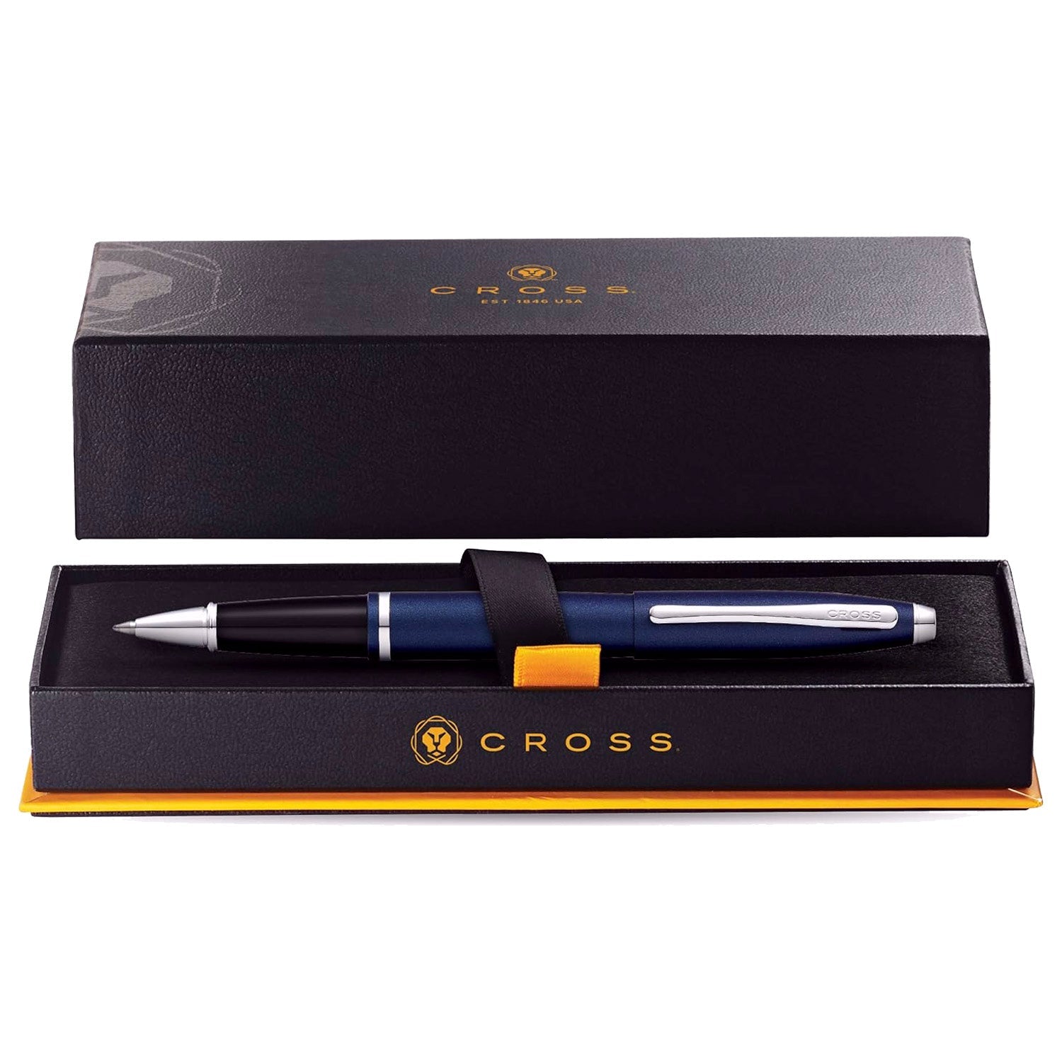 Cross Calais Matte Metallic Midnight Blue CT Roller Ball Pen AT0115-18