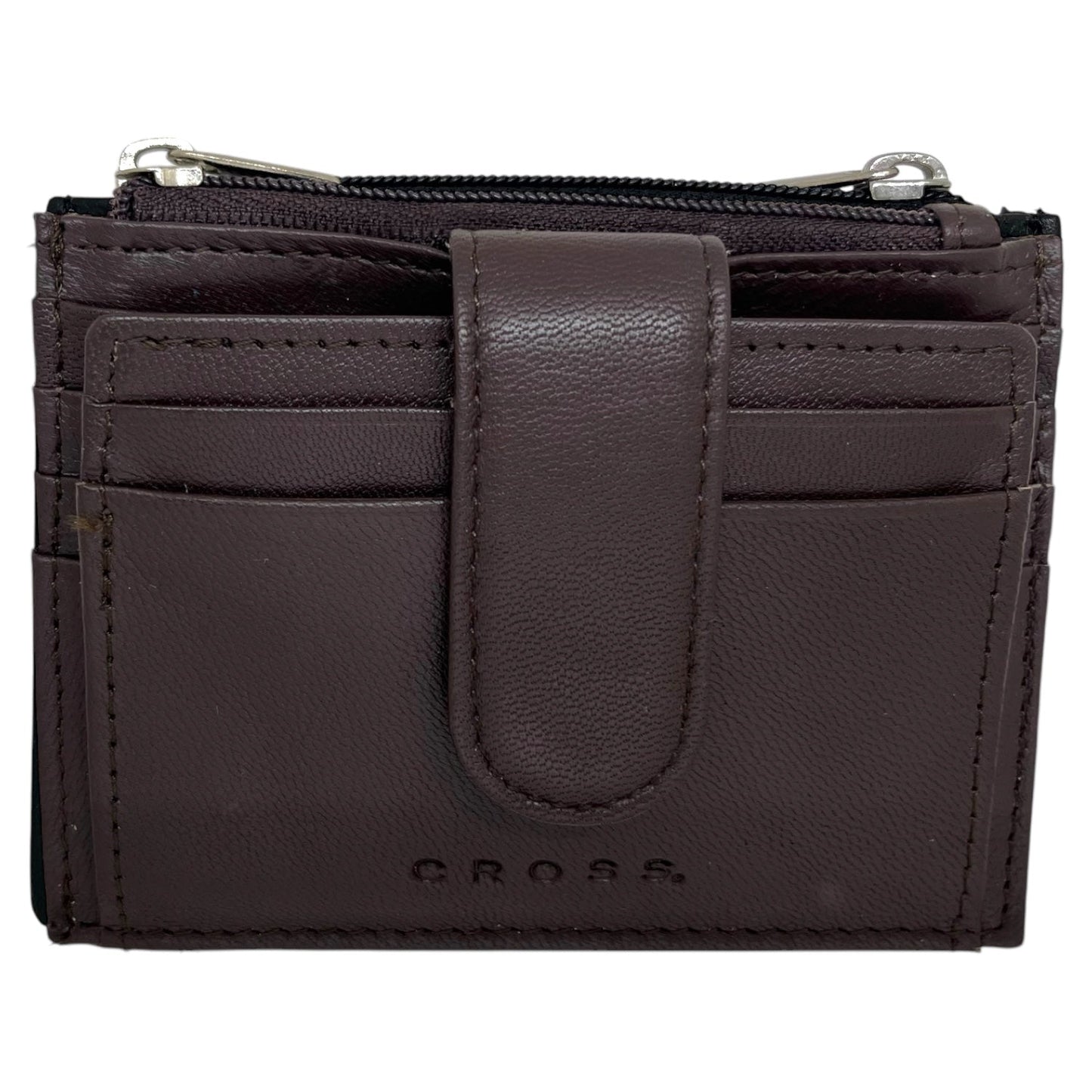 Cross Coventry Black CT Ballpoint Pen + Leather Card Holder Brown Gift Set AT0662-6