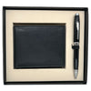 Cross Coventry Black CT Ballpoint Pen + Leather Card Wallet Black Gift Set AT0662-6