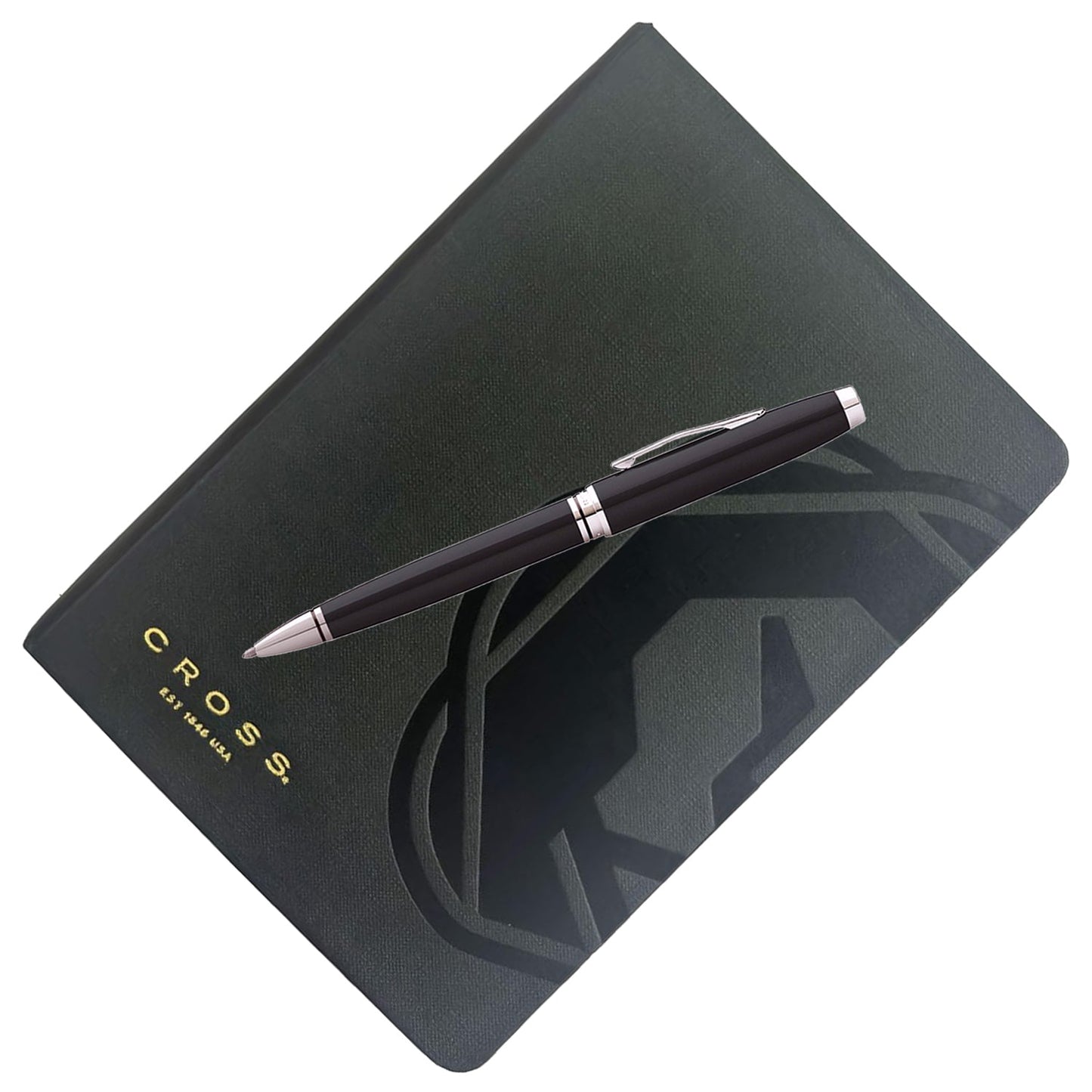 Cross Coventry Black CT Ballpoint Pen + Executive Journal Black Gift Set AT0662-6