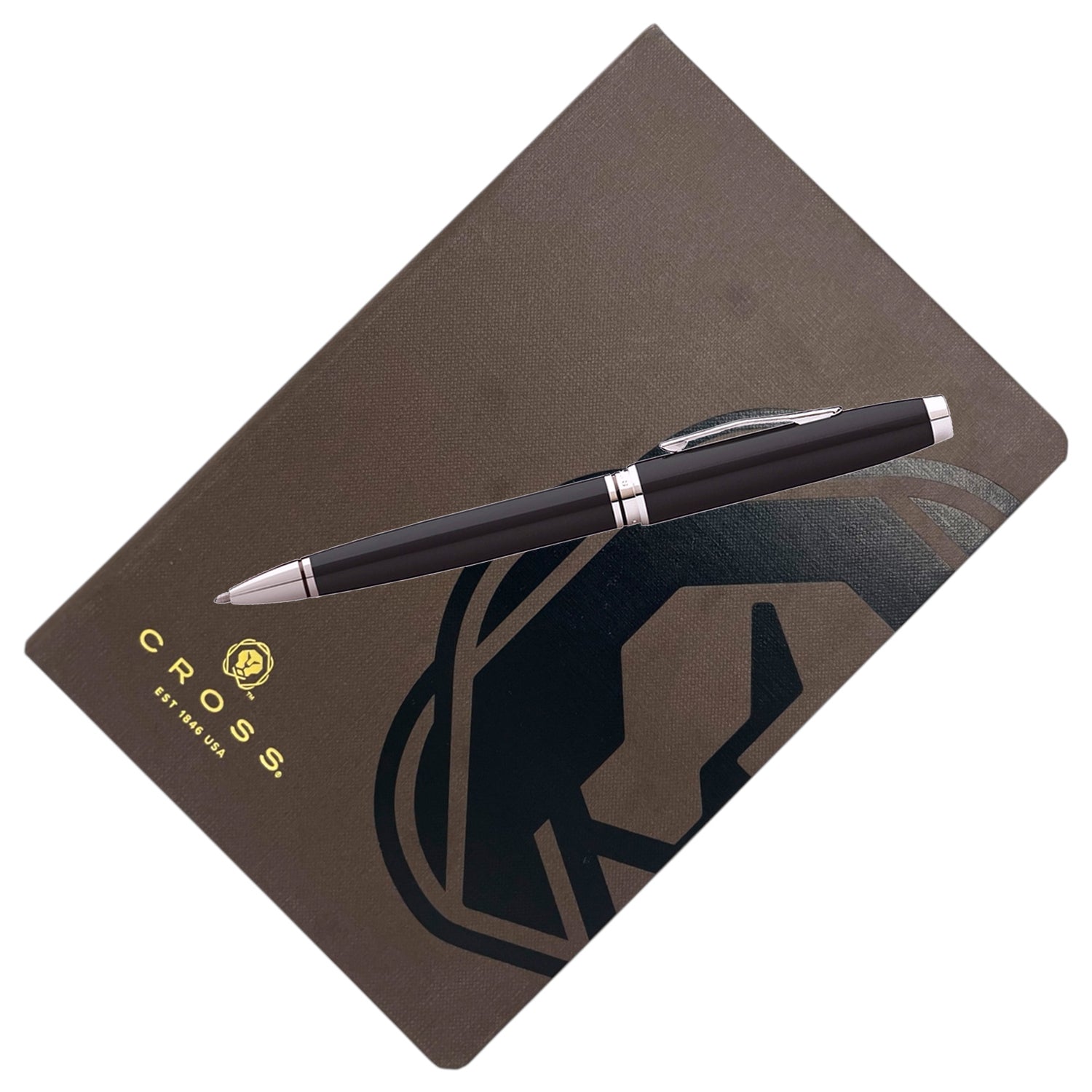 Cross Coventry Black CT Ballpoint Pen + Executive Journal Brown Gift Set AT0662-6