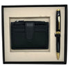 Cross Coventry Black GT Ballpoint Pen + Leather Card Holder Black Gift Set AT0662-11