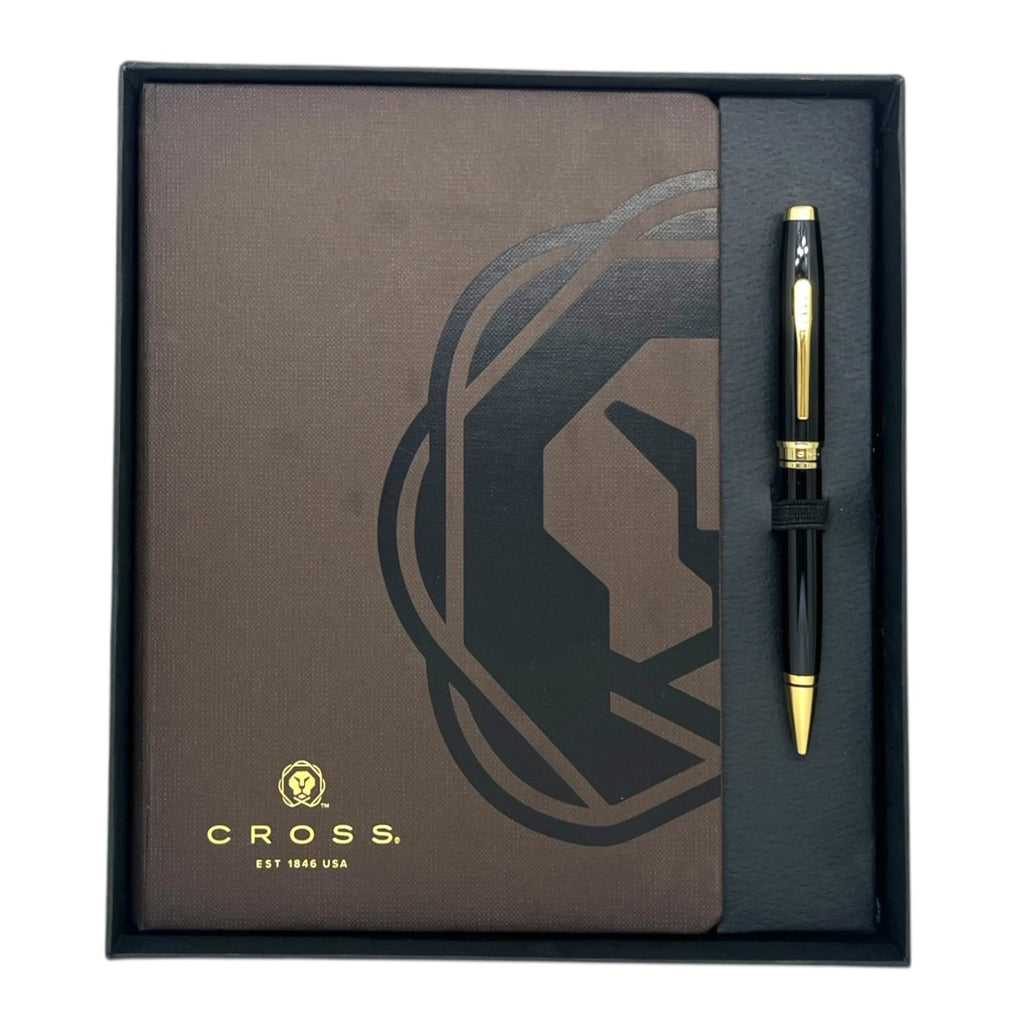 Cross Coventry Black GT Ballpoint Pen + Executive Journal Brown Gift Set AT0662-11