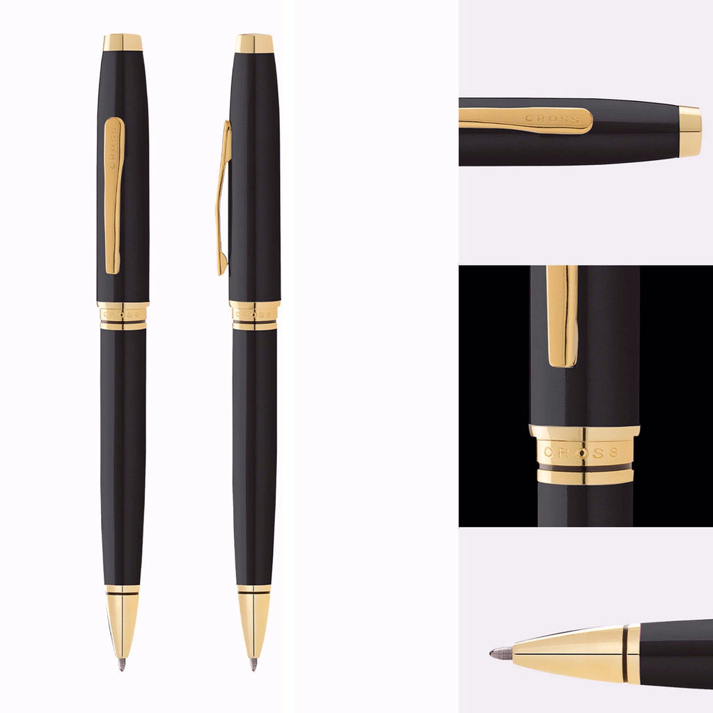 Cross Coventry Black Gold Tone Trim Ballpoint Pen AT0662-11 - Image 6