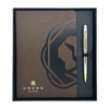 Cross Coventry Chrome GT Ballpoint Pen + Executive Journal Brown Gift Set AT0662-2