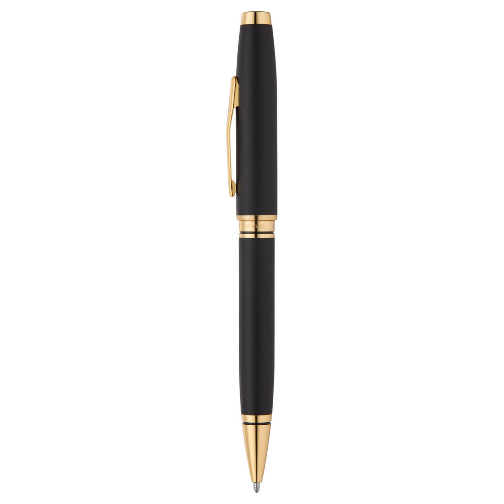 Cross Coventry Matte Black Gold Tone Trim Ballpoint Pen AT0662-12 - Image 4