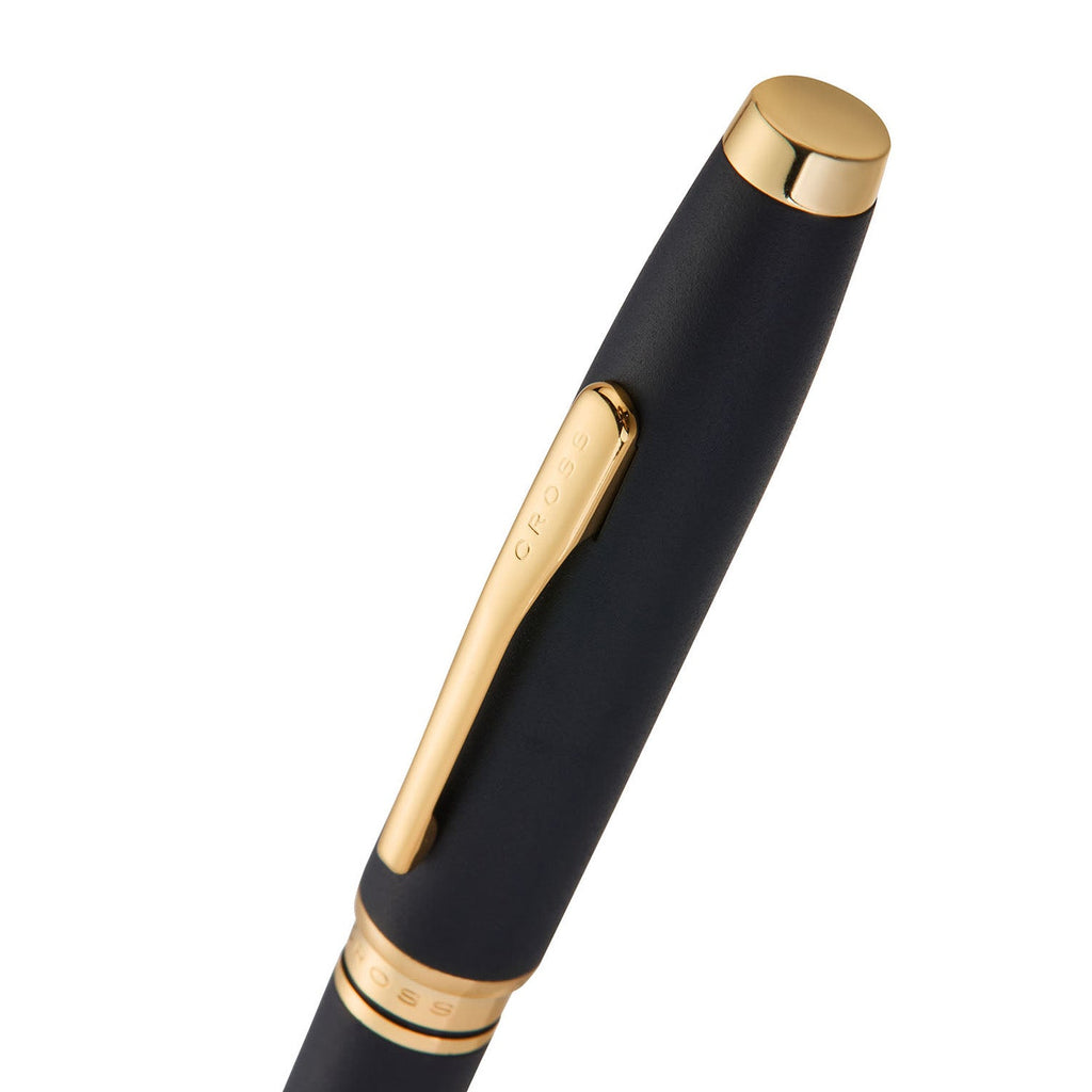 Cross Coventry Matte Black Gold Tone Trim Ballpoint Pen AT0662-12 - Image 2
