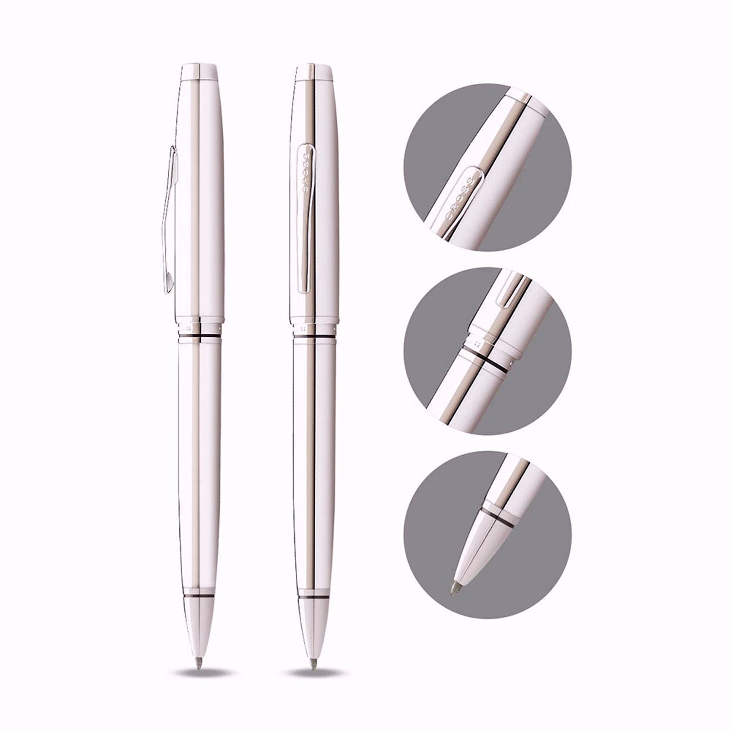 Cross Coventry Polished Chrome CT Ballpoint Pen AT0662-7