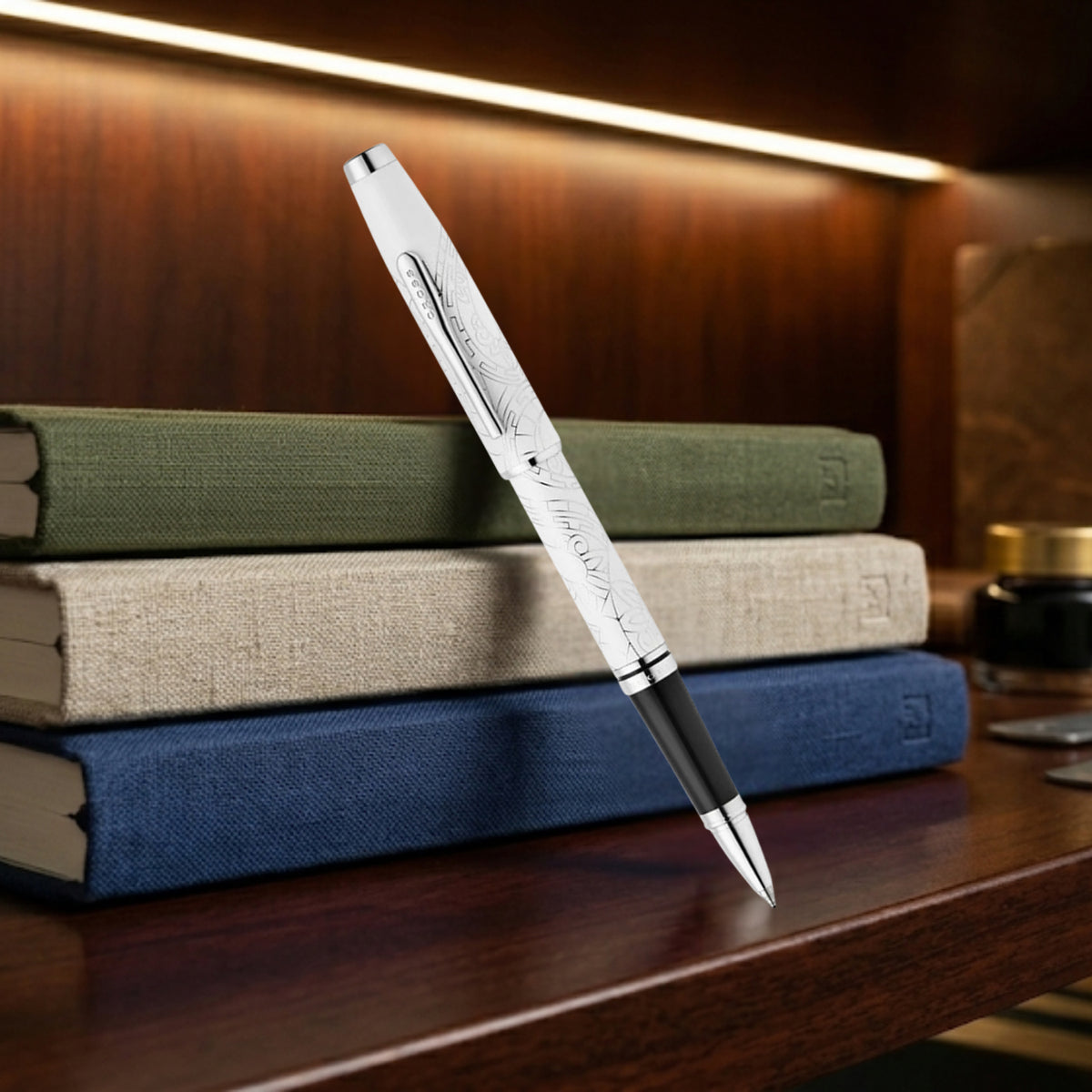 Cross Coventry Zodiac Year of Snake Pearl White CT Roller Ball Pen AT0665-16