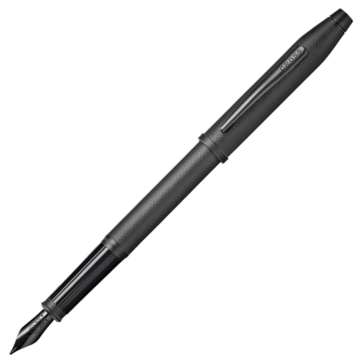 Cross Century II Black Micro Knurl PVD Fountain Pen