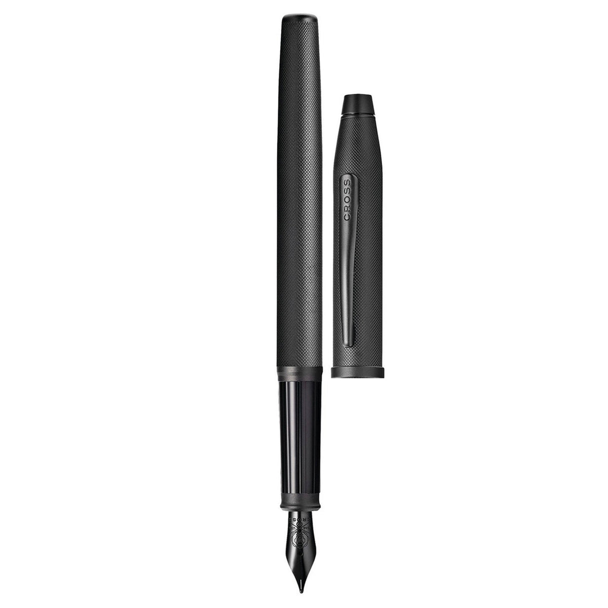 Cross Century II Black Micro Knurl PVD Fountain Pen