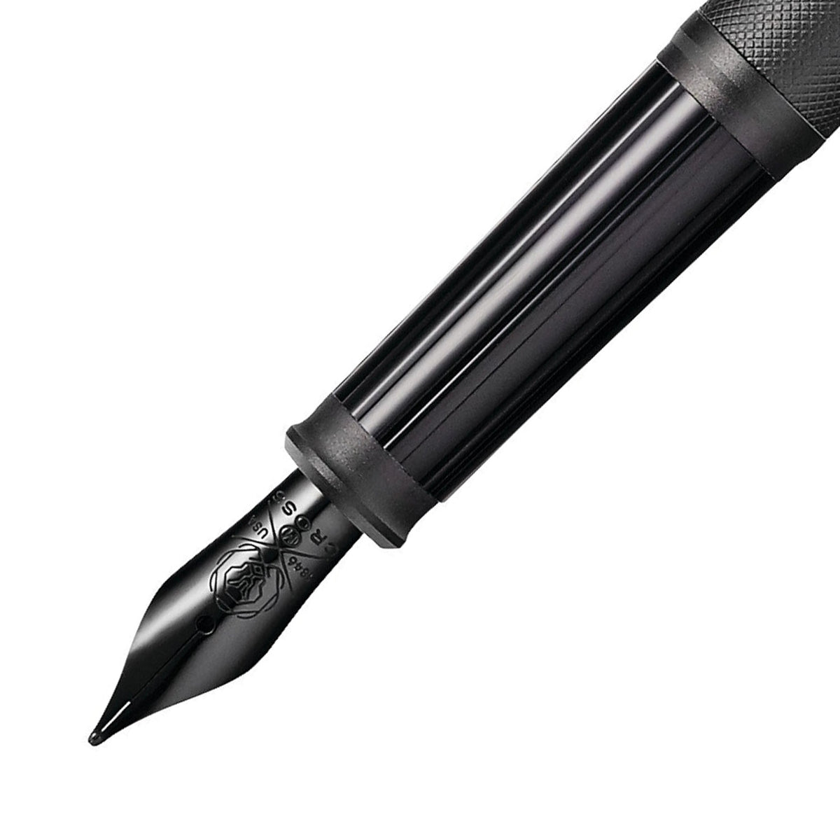 Cross Century II Black Micro Knurl PVD Fountain Pen