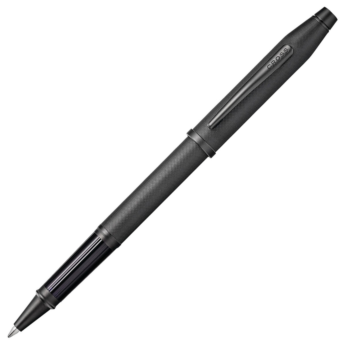 Cross Century II Black Micro Knurl PVD Roller Ball Pen AT0085-132