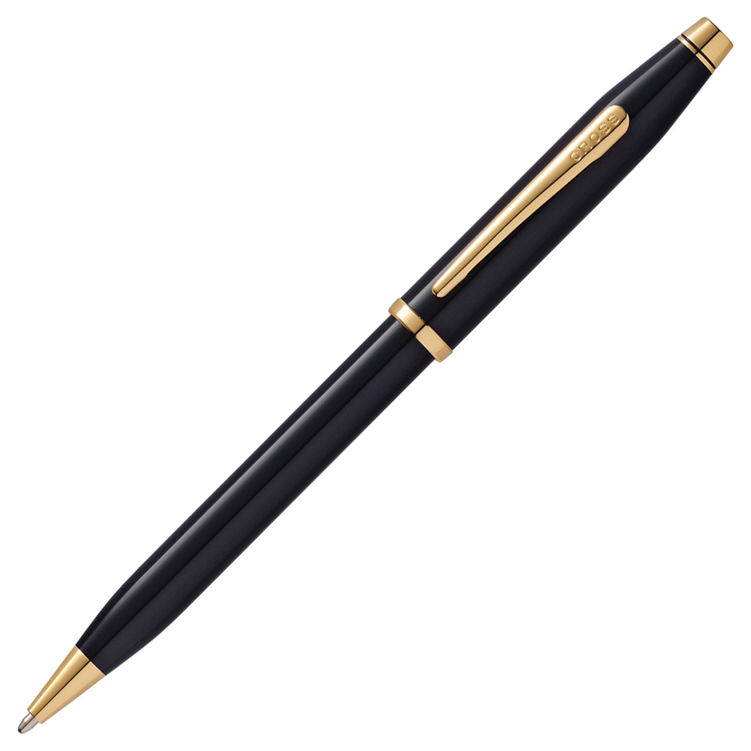 Cross Century II Black Lacquer GT Ballpoint Pen 412WG-1